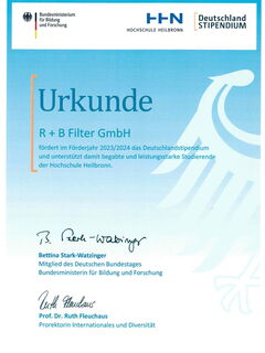 R + B Filter ondersteunt studenten