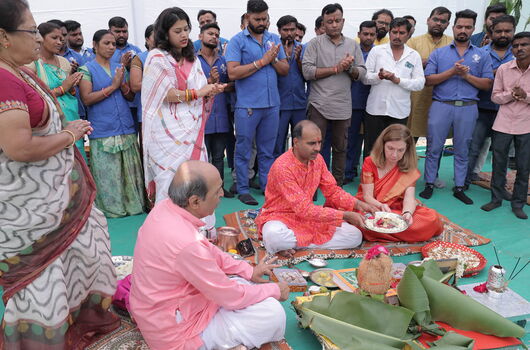 Bhoomipoojan-ceremonie in Vadodara
