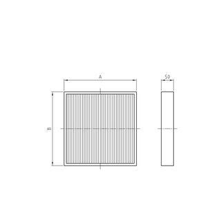 Filter cassette 128mm