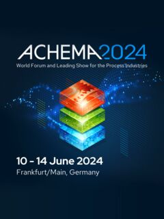 Bezoek ons op Achema, 10 tot 14 juni 2024, Frankfurt/Main - Duitsland, in Hal 6, Stand A20