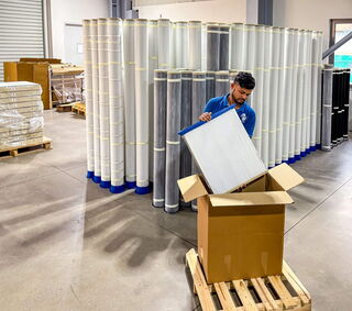 Geplisseerde filterplaten voor stoffiltratie in India