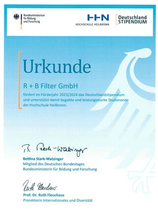 R + B Filter ondersteunt studenten