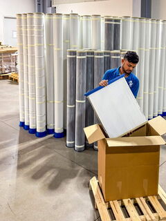 Geplisseerde filterplaten voor stoffiltratie in India
