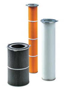 Filterpatronen Ø 150, 214, 327 mm met 3 Nokken Flens